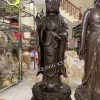 Tượng Phật Quan Thế Âm Bồ Tát Bằng Đồng - màu giả cổ